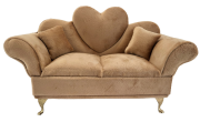 SZKATUŁKA NA BIŻUTERIĘ - SOFA KARMELOWA