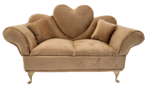 SZKATUŁKA NA BIŻUTERIĘ - SOFA KARMELOWA