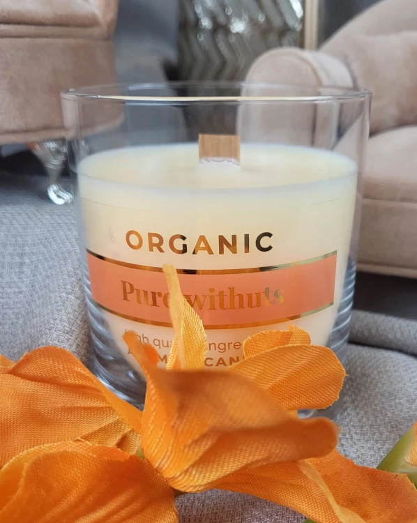 ŚWIECA WOSKOWA ORGANIC ZAPACHOWA TRUSKAWKA &amp; FIGA