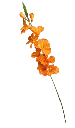 KWIAT SZTUCZNY MIECZYK POJEDYNCZY POMARAŃCZOWY 77CM