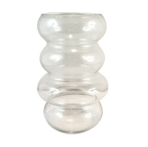 WAZON PRZEZROCZYSTY SZKLANY 2 WZORY 18CM