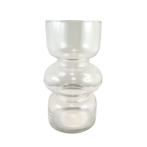 WAZON PRZEZROCZYSTY SZKLANY 2 WZORY 18CM