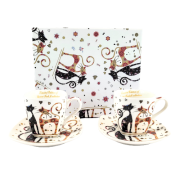KOMPLET DO ESPRESSO ZAKOCHANE KOTY 80ML
