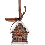 ŚWIĄTECZNA ZAWIESZKA PIERNIK DOMEK CHATKA 8cm