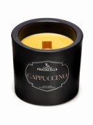 NATURALNA ŚWIECA SOJOWO-KOKOSOWA O ZAPACHU CAPPUCCINO 170G CZARNA