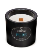 NATURALNA ŚWIECA SOJOWO-KOKOSOWA O ZAPACHU PURE 170G CZARNA