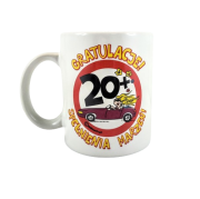KUBEK URODZINOWY 20 URODZINY 300ML