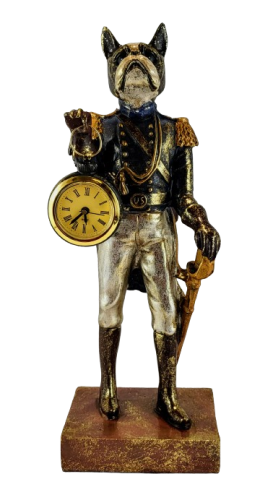 FIGURKA PIES Z ZEGARKIEM PIERROT