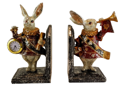 BOOKEND PODPÓRKI DO KSIĄŻEK KRÓLIK PIERROT