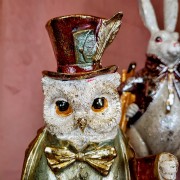 FIGURKA SOWA Z ZEGARKIEM PIERROT