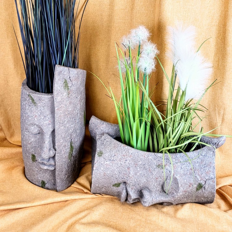 OSŁONKA POSTARZANA TWARZ A'LA BETON 41X21CM