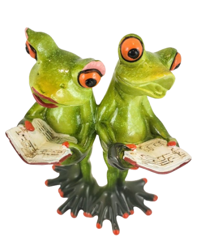 FIGURKA ŻABY ŚPIEWAJĄCE CHÓR 16CM