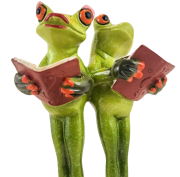 FIGURKA ŻABY ŚPIEWAJĄCE CHÓR 16CM
