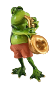 FIGURKA ŻABA Z SAKSOFONEM 16,5CM