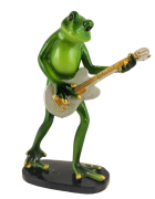 FIGURKA ŻABA Z GITARĄ GITARZYSTA 16,5CM