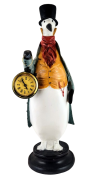 FIGURKA PINGWIN Z ZEGARKIEM PIERROT