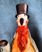 FIGURKA PINGWIN Z ZEGARKIEM PIERROT