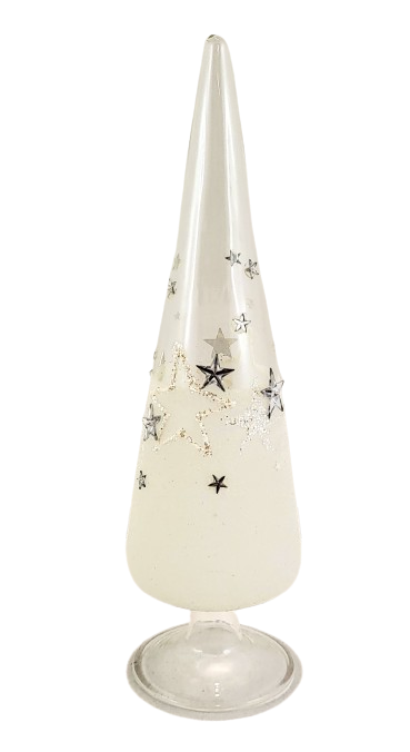 FIGURKA SZKLANA CHOINKA 7X7X25CM