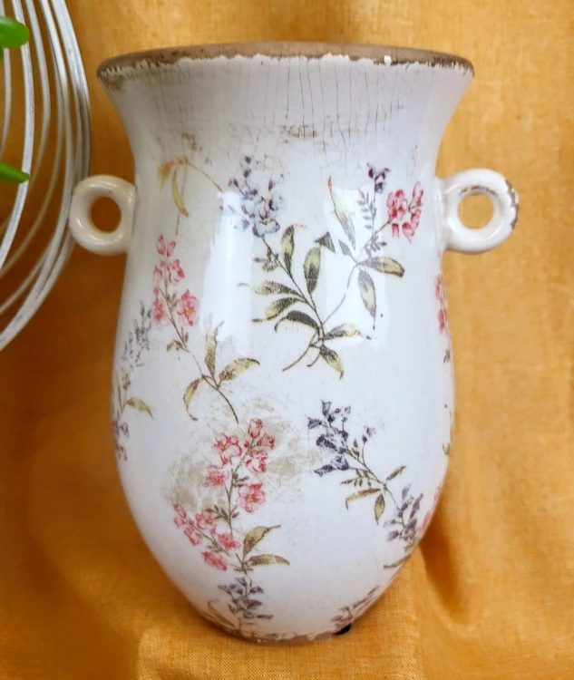 POSTARZANA CERAMICZNA OSŁONKA DONICZKA WAZA