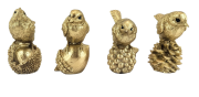 FIGURKA ZŁOTY PTAK PTASZEK 7CM MIX 4 WZORY