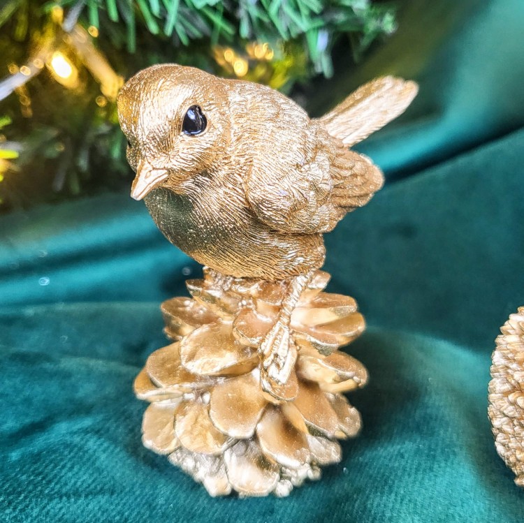 FIGURKA ZŁOTY PTAK PTASZEK 7CM MIX 4 WZORY
