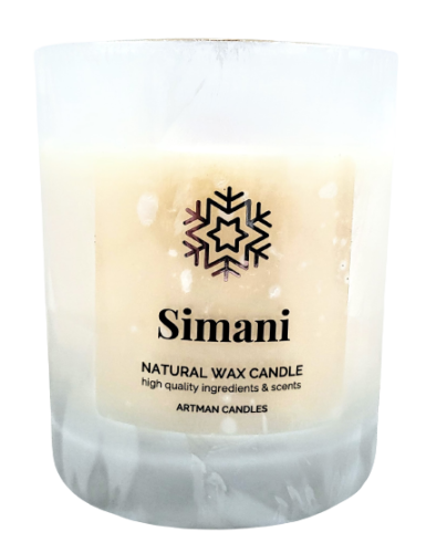 ŚWIECA WOSKOWA ORGANIC ZAPACHOWA WINTER SIMANI