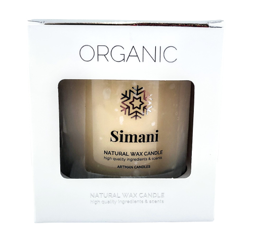 ŚWIECA WOSKOWA ORGANIC ZAPACHOWA WINTER SIMANI