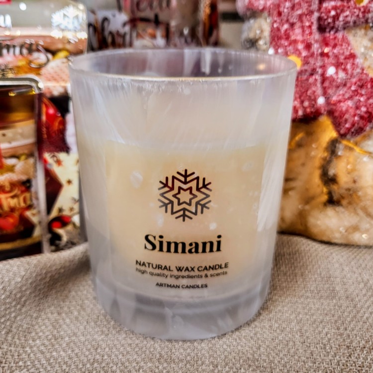 ŚWIECA WOSKOWA ORGANIC ZAPACHOWA WINTER SIMANI