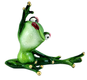 FIGURKA PANI ŻABA YOGA JOGA 12CM