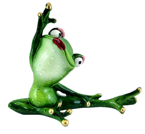 FIGURKA PANI ŻABA YOGA JOGA 12CM