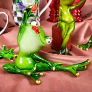 FIGURKA PANI ŻABA YOGA JOGA 12CM