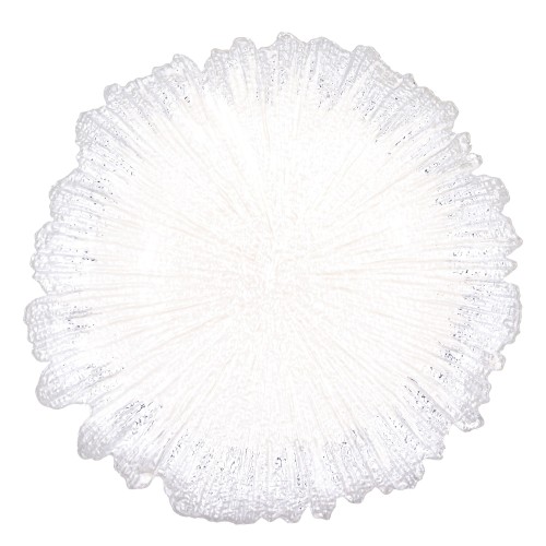 PODSTAWKA SZKLANA TALERZ, PODTALERZ 35CM BIAŁY