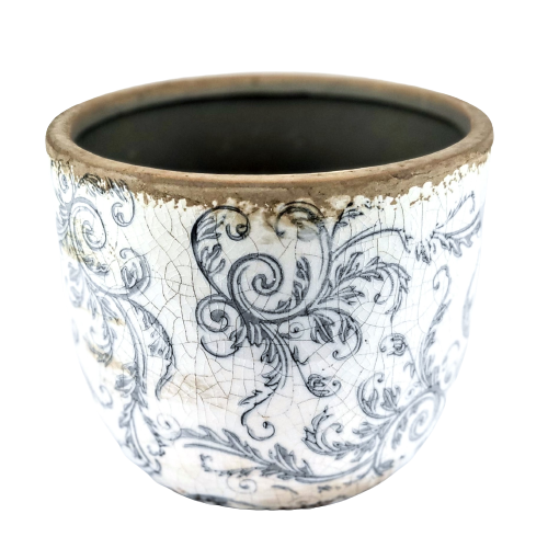 POSTARZANA CERAMICZNA OSŁONKA DONICZKA