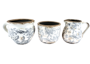 POSTARZANA CERAMICZNA OSŁONKA DONICZKA