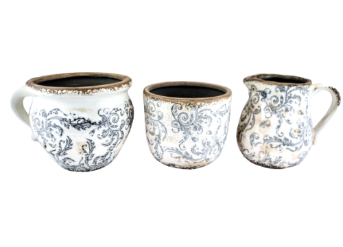 POSTARZANA CERAMICZNA OSŁONKA DONICZKA