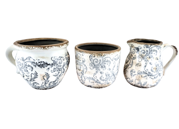 POSTARZANA CERAMICZNA OSŁONKA DONICZKA