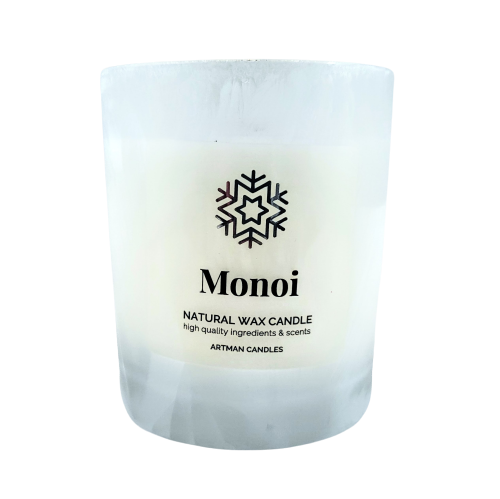 ŚWIECA WOSKOWA ORGANIC ZAPACHOWA WINTER MONOI