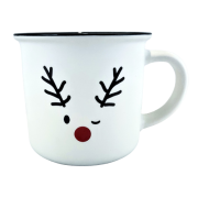UROCZY KUBEK CERAMICZNY Z RENIFEREM 380ML