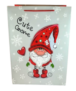 ŚWIĄTECZNA TOREBKA PREZENTOWA SZEROKIE DNO 42CM MIX