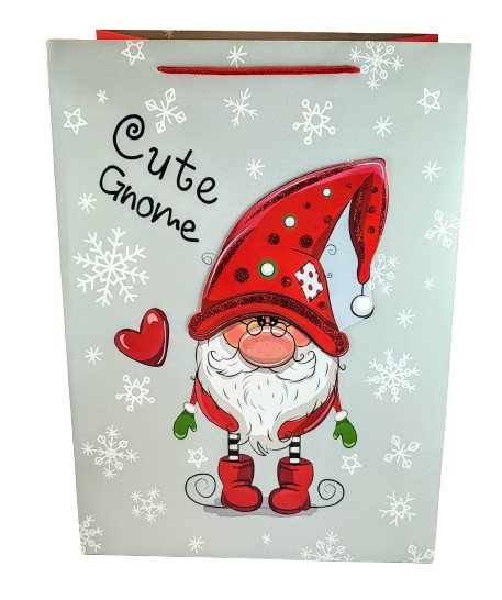 ŚWIĄTECZNA TOREBKA PREZENTOWA SZEROKIE DNO 42CM MIX