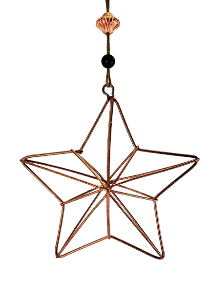 ZAWIESZKA METALOWA GWIAZDA 9,5CM