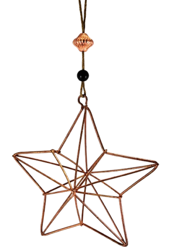ZAWIESZKA METALOWA GWIAZDA 9,5CM