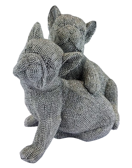 FIGURKA BULDOG FRANCUSKI 25X15X21CM