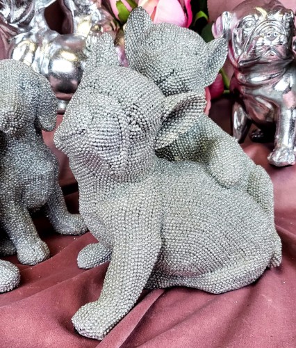 FIGURKA BULDOG FRANCUSKI 25X15X21CM