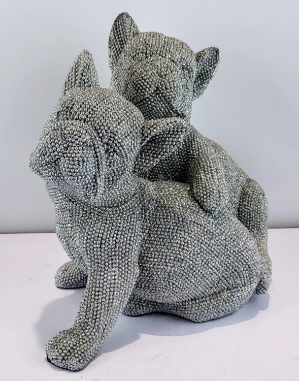 FIGURKA BULDOG FRANCUSKI 25X15X21CM