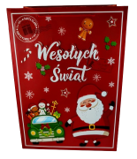 ŚWIĄTECZNA TOREBKA PREZENTOWA SZEROKIE DNO 42CM MIX
