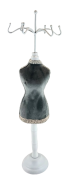 ELEGANCKI STOJAK NA BIŻUTERIĘ SZARY 40CM