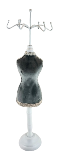 ELEGANCKI STOJAK NA BIŻUTERIĘ SZARY 40CM
