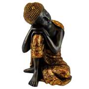 BOGATO ZDOBIONA FIGURKA BUDDA 35,5CM