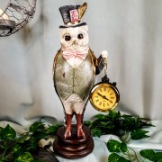 FIGURKA PIERROT - SOWA Z ZEGARKIEM